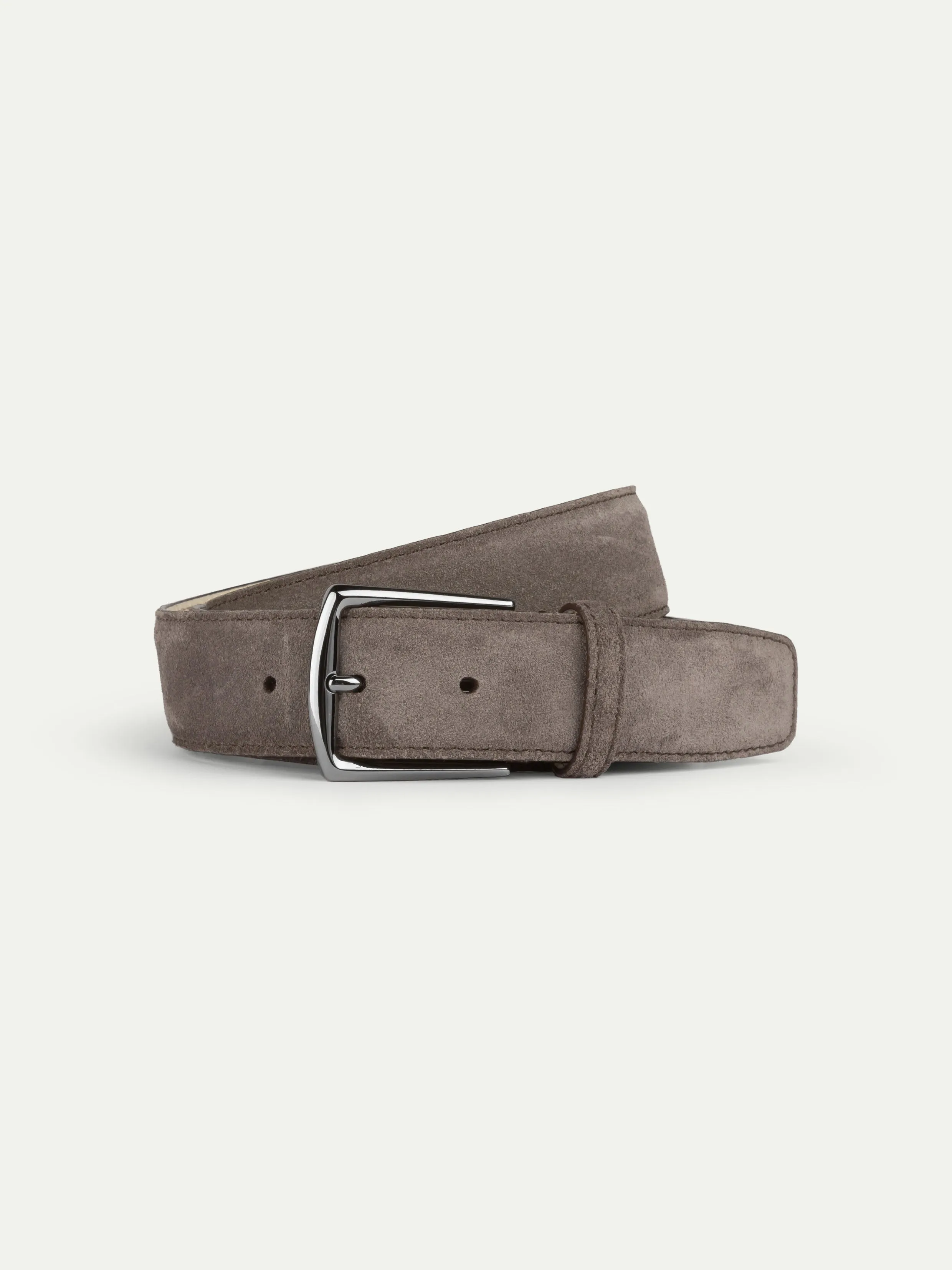Ash Grey Suede Belt sold by Aurelien