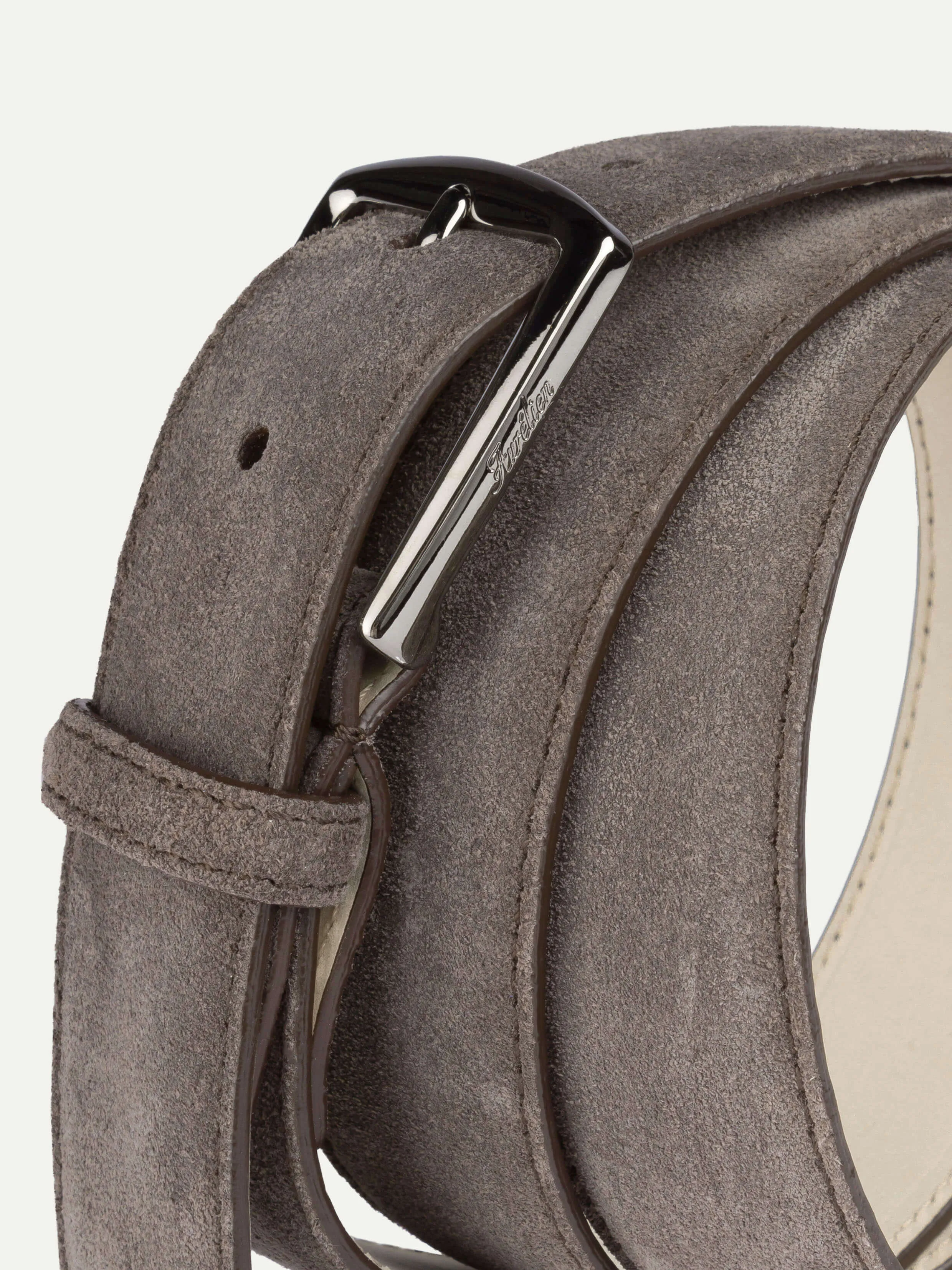 Ash Grey Suede Belt sold by Aurelien product image thumbnail 3