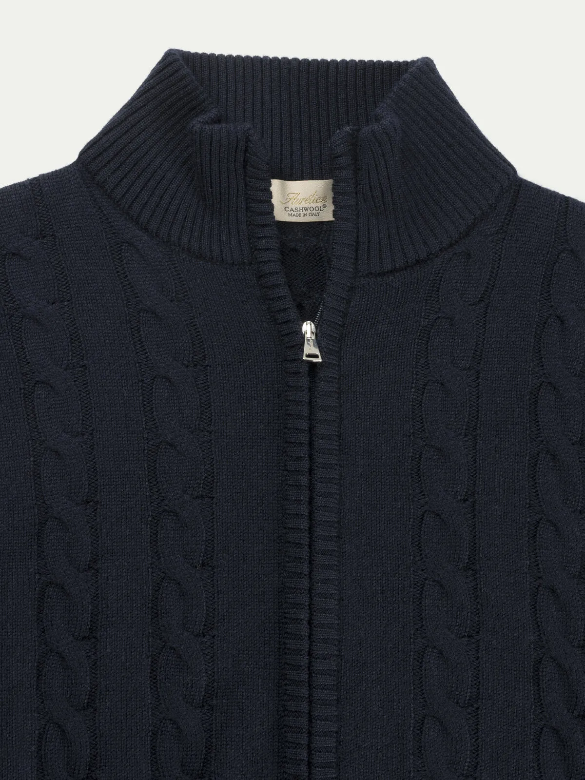 Cable Vest Navy sold by Aurelien product image thumbnail 2