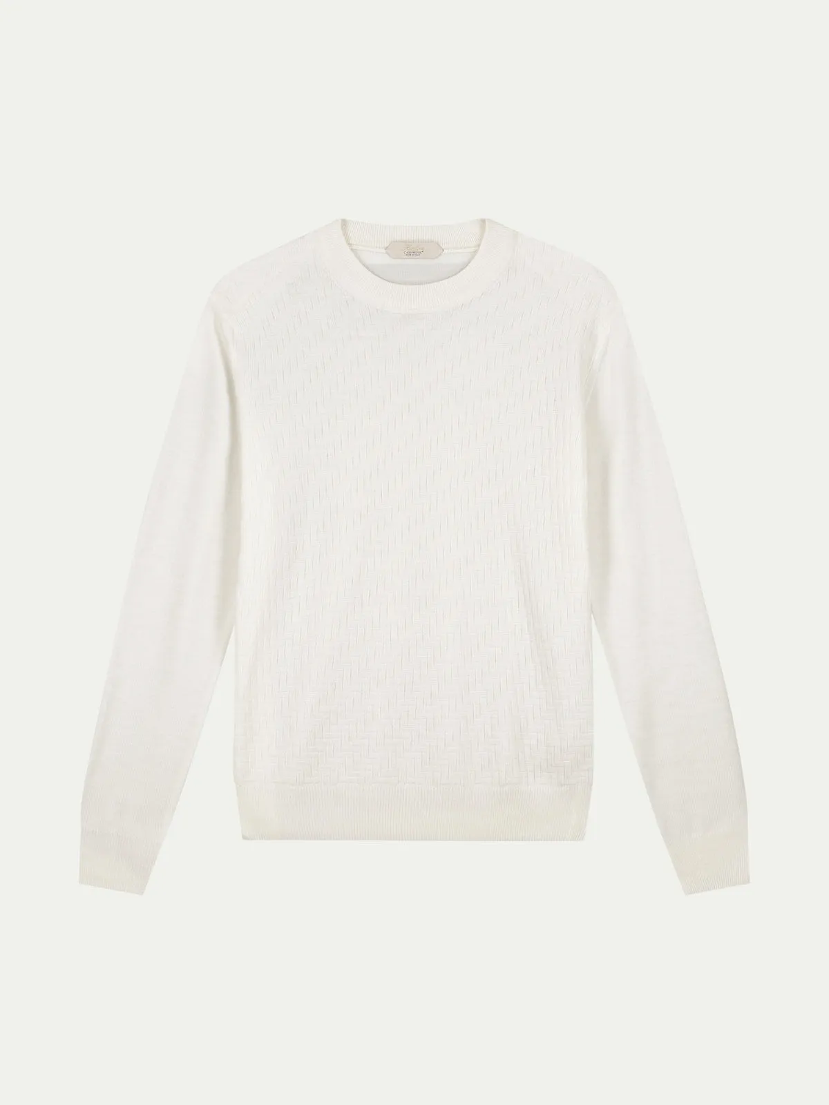 Ivory City Crew Basket Weave sold by Aurelien