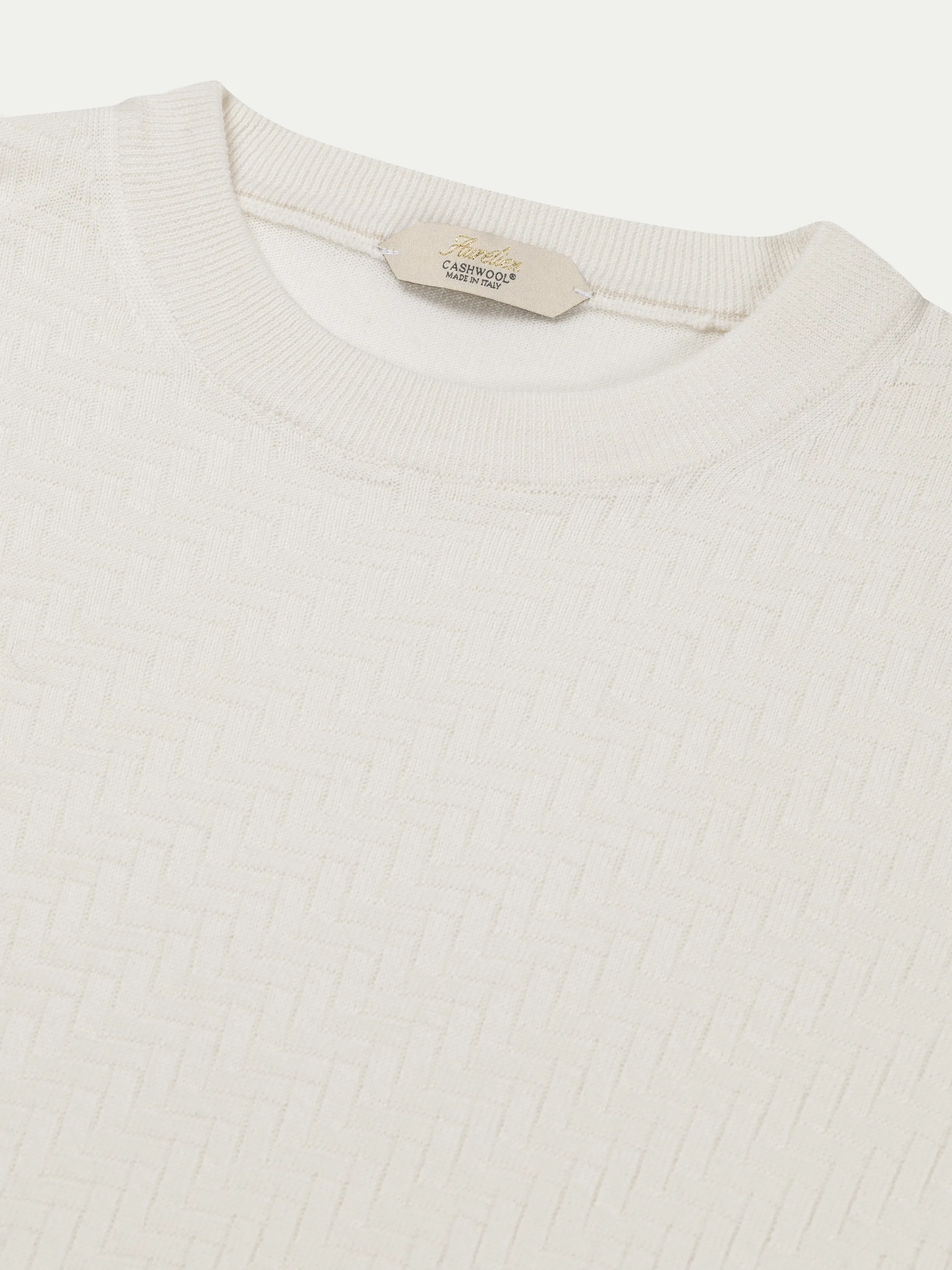 Ivory City Crew Basket Weave sold by Aurelien product image thumbnail 3