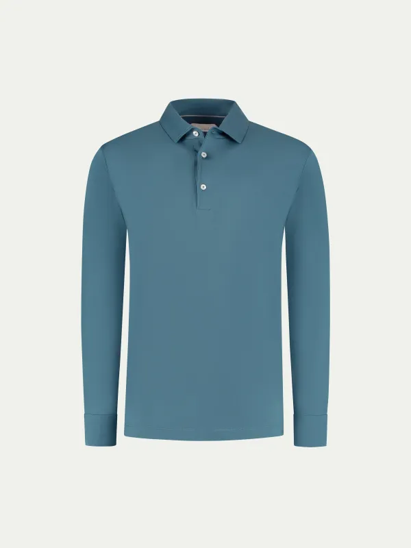 AUR1 Longsleeve Polo Sea Green made by Aurelien
