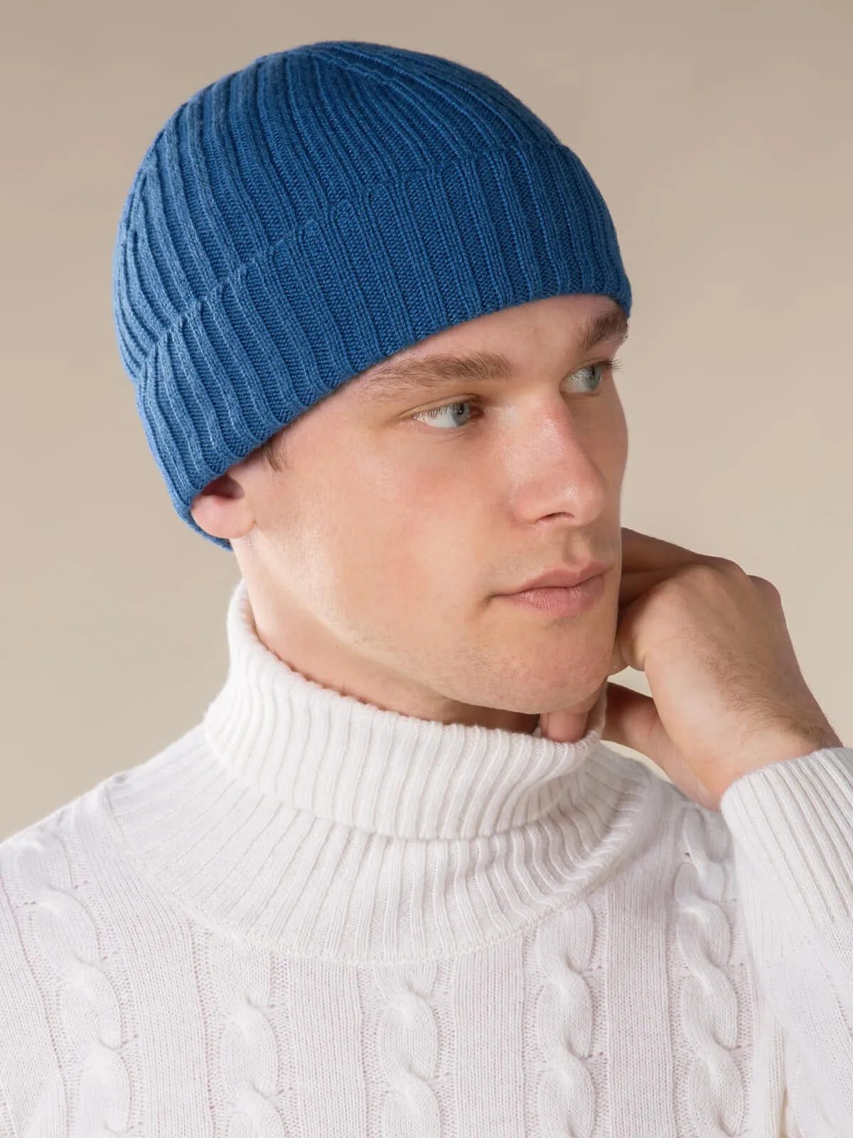 Extrafine Merino Hat Ultramarine sold by Aurelien product image thumbnail 2