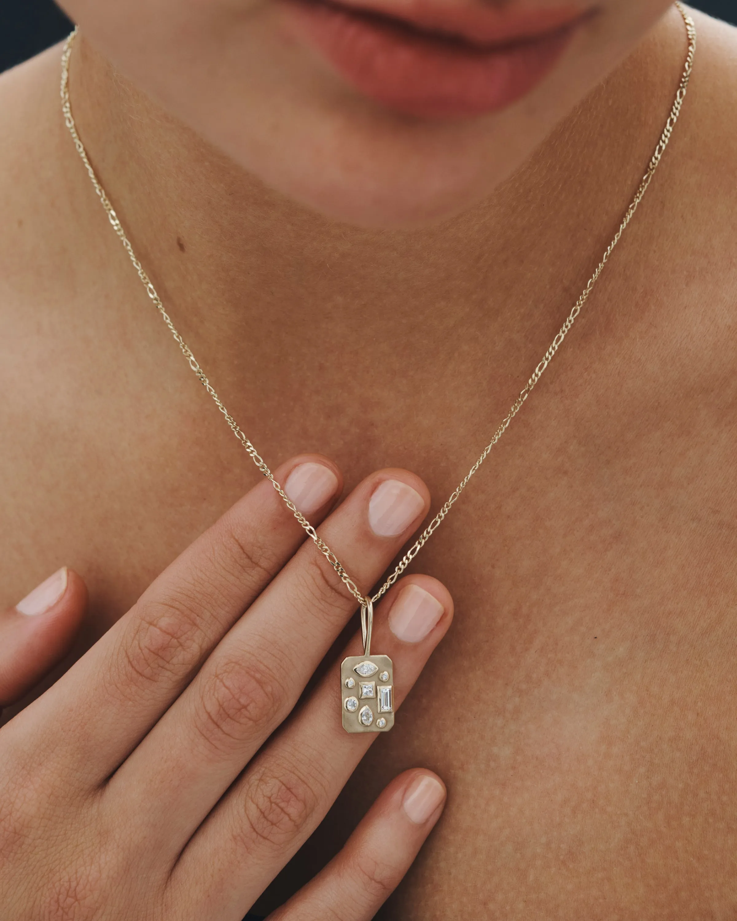 Mosaic Pendant Diamond Solid Gold sold by Temple of the Sun product image thumbnail 2