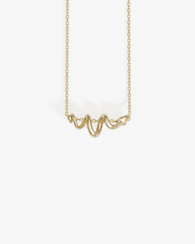 Alexi Necklace Solid Gold sold by Temple of the Sun