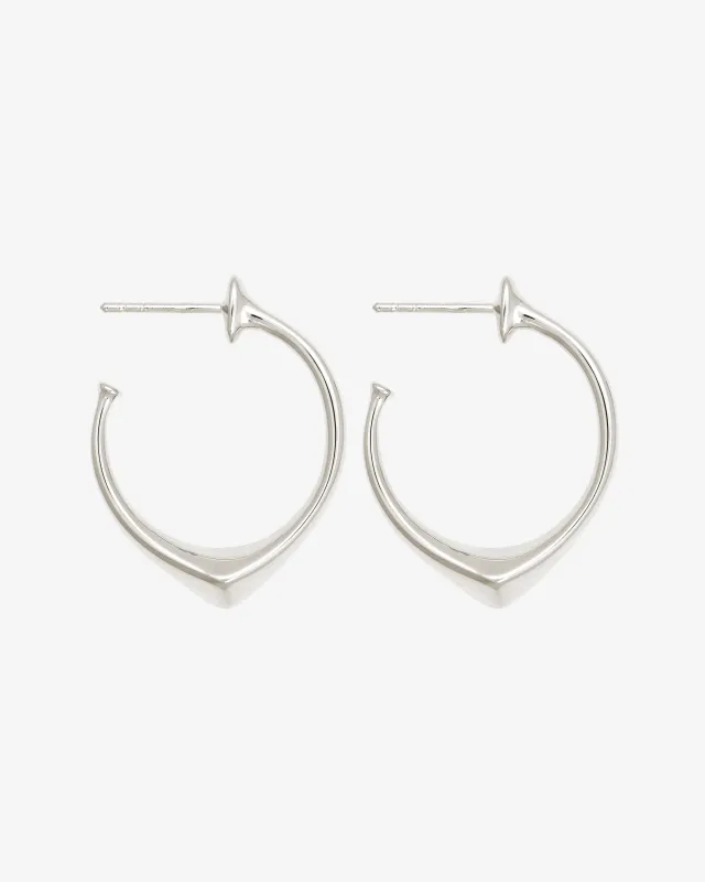 Saba Hoops Silver made by Temple of the Sun