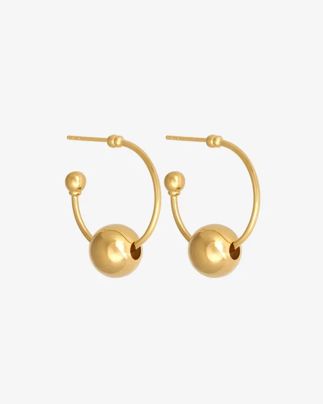 Alba Hoops Medium Gold Vermeil sold by Temple of the Sun