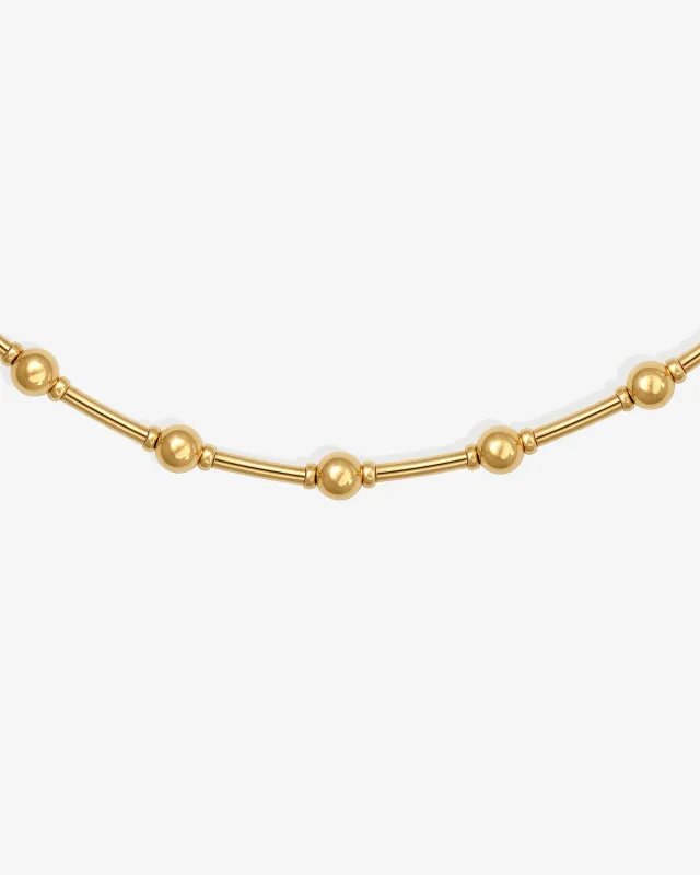 Alba Beaded Collar Gold Vermeil sold by Temple of the Sun
