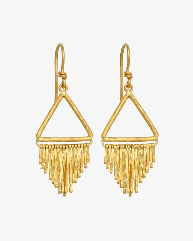 Hellena Chandelier Earrings Solid Gold made by Heritage
