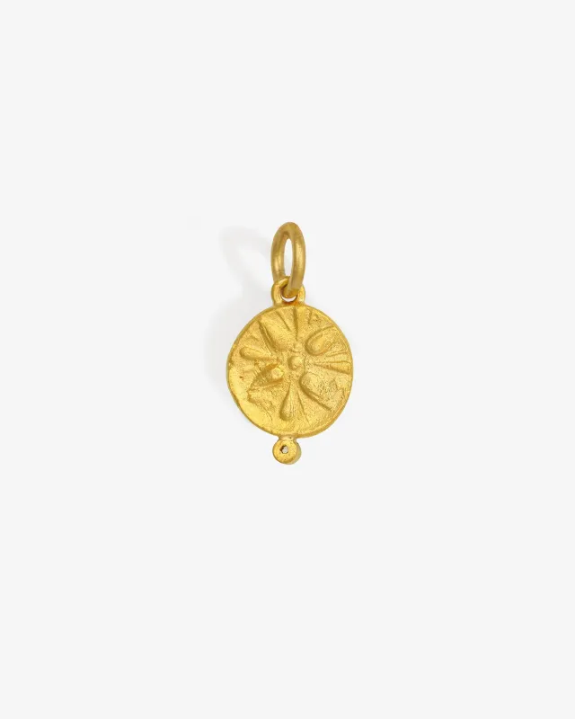 Macedon Coin Pendant Diamond Solid Gold sold by Temple of the Sun