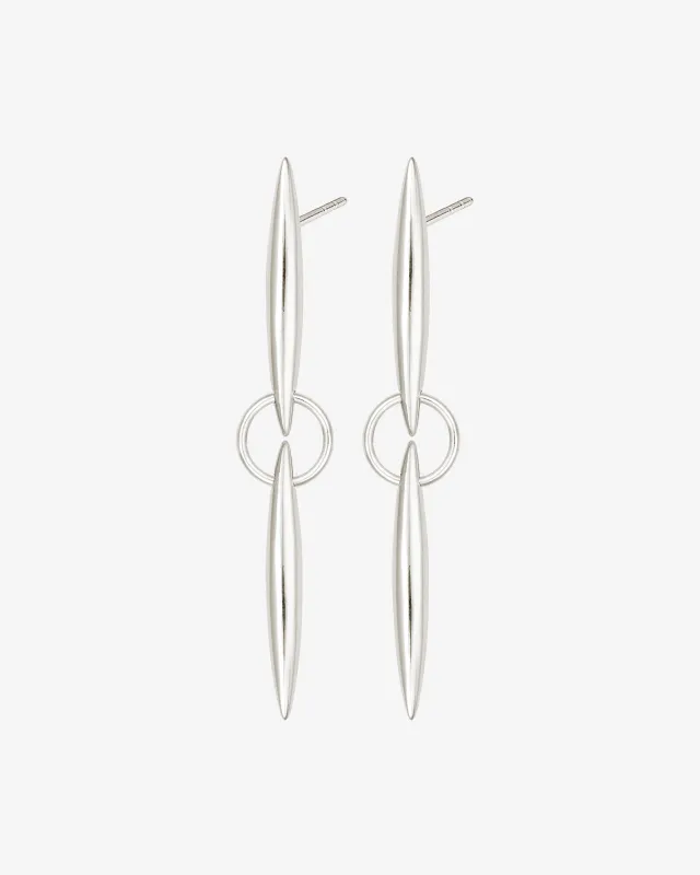 Quilla Earrings Silver sold by Temple of the Sun