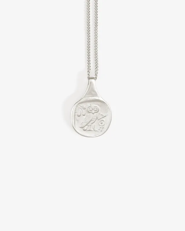 Palas Coin Necklace Silver sold by Temple of the Sun