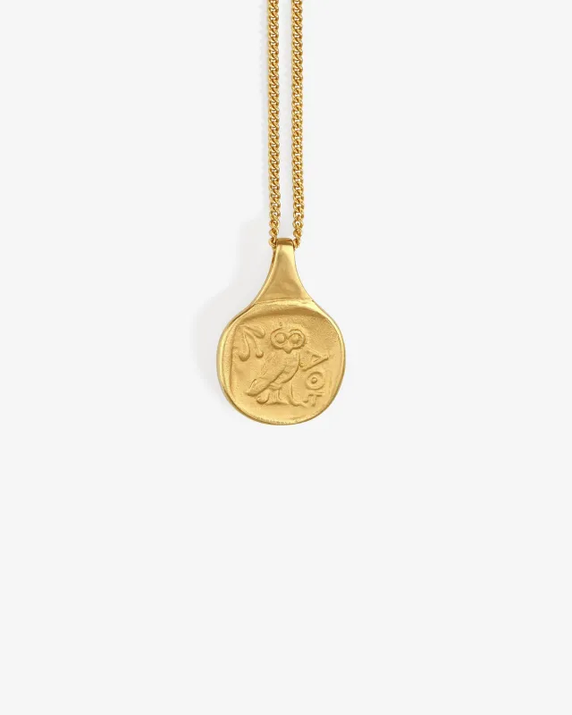 Palas Coin Necklace Gold Vermeil sold by Temple of the Sun