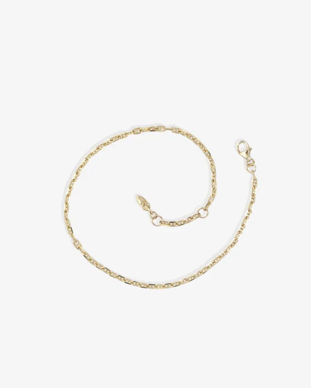 Mariner Bracelet 2.2mm Solid Gold sold by Temple of the Sun