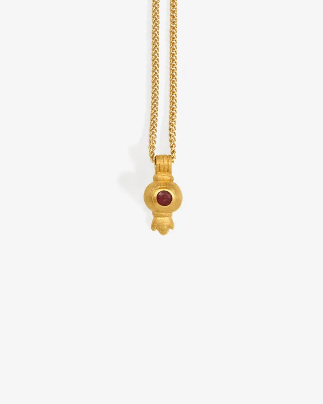 Pomegranate Necklace Gold Vermeil sold by Temple of the Sun