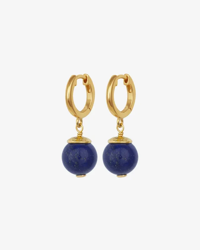 Orb Earrings Gold Vermeil sold by Temple of the Sun