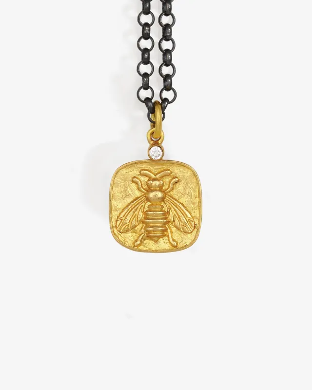 Bee Necklace Solid Gold made by Heritage