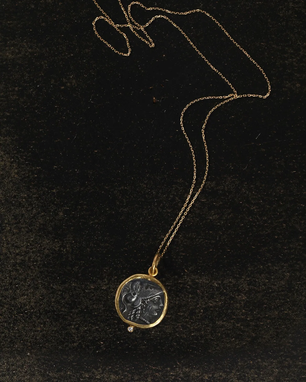 Alexander Necklace Diamond Solid Gold sold by Temple of the Sun product image thumbnail 2