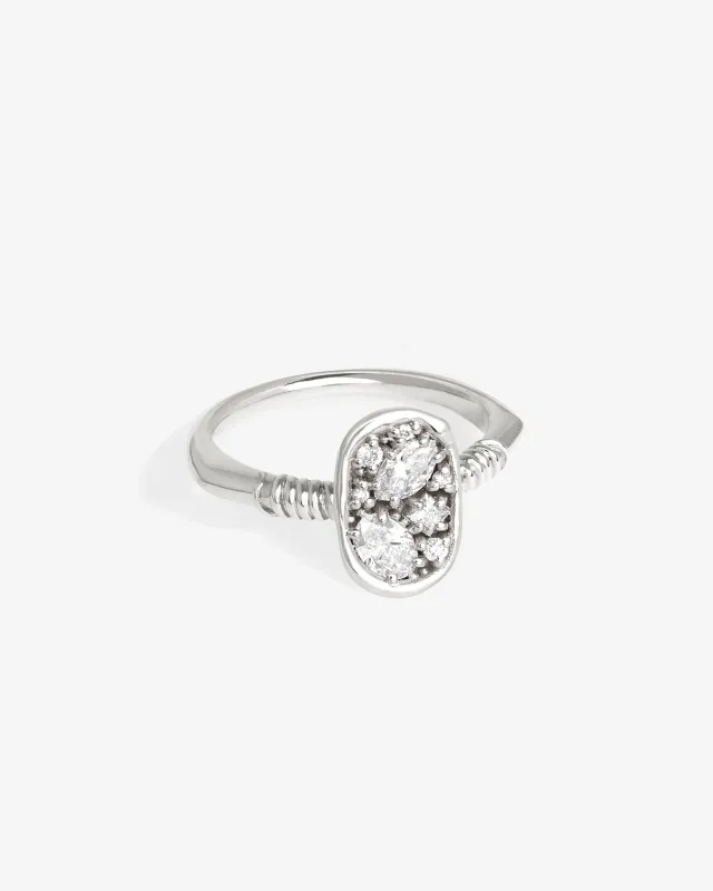 Illume Ring Diamond White Gold sold by Temple of the Sun