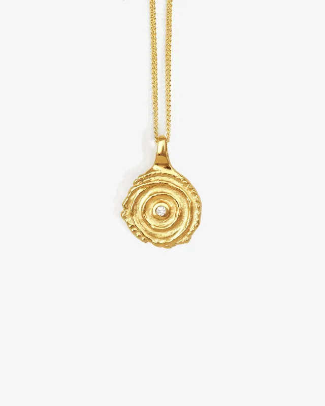 Aster Necklace Diamond Gold Vermeil sold by Temple of the Sun