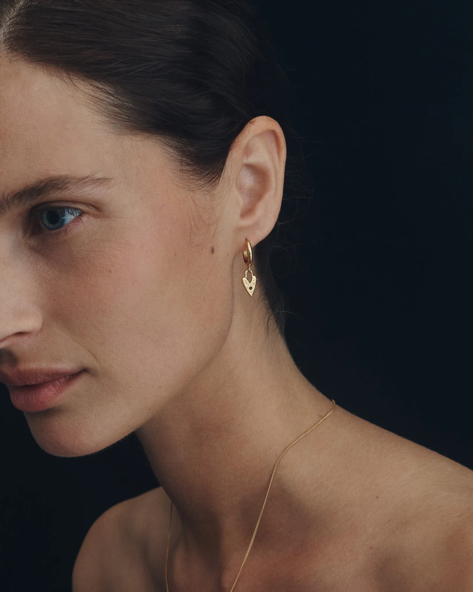 Lover Earrings Gold Vermeil sold by Temple of the Sun product image thumbnail 3