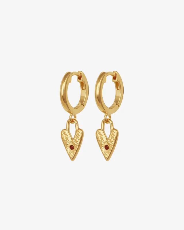 Lover Earrings Gold Vermeil sold by Temple of the Sun