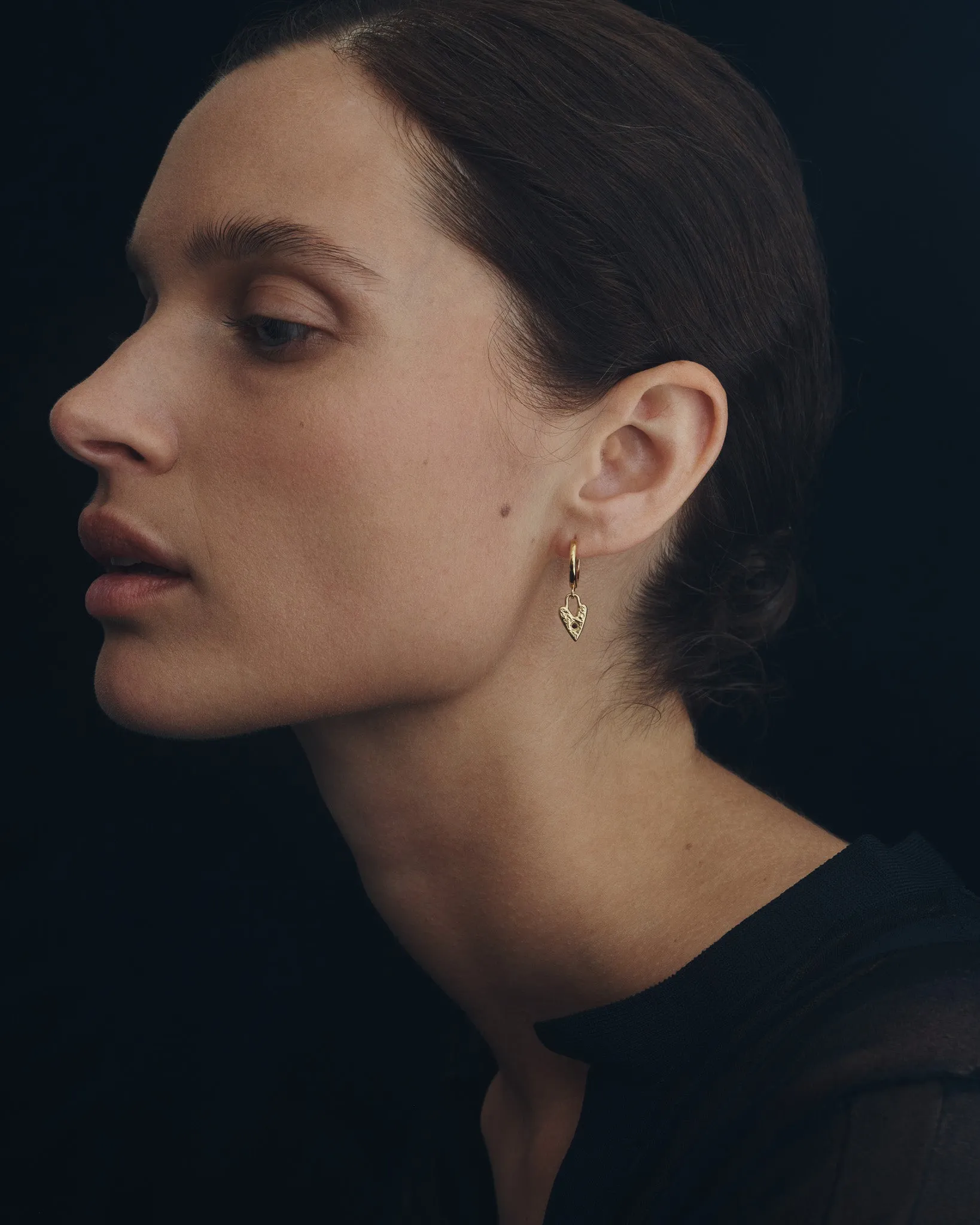 Lover Earrings Gold Vermeil sold by Temple of the Sun product image thumbnail 2