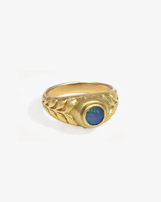 Elah Ring Solid Gold sold by Temple of the Sun