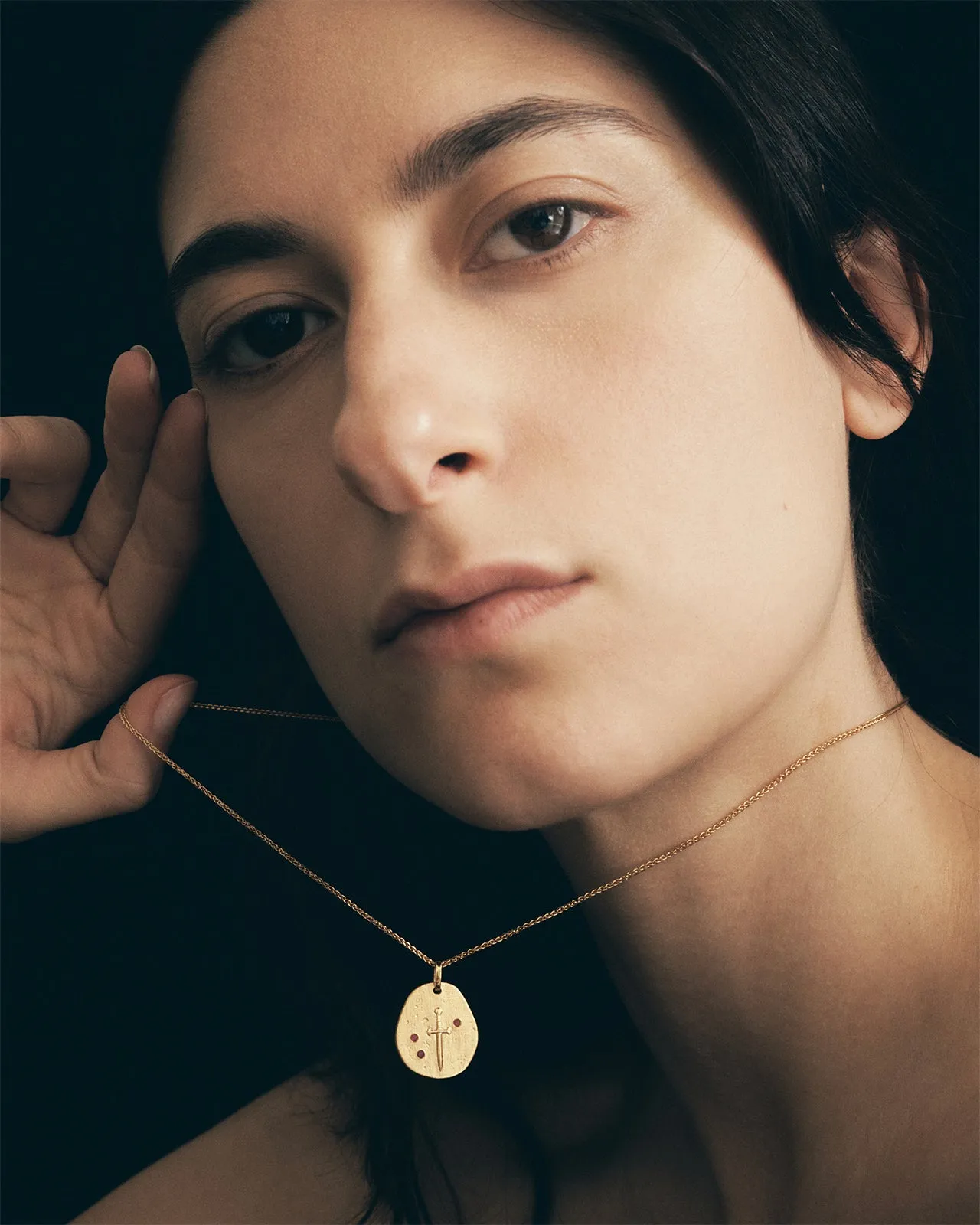 Valor Necklace Ruby Gold Vermeil sold by Temple of the Sun product image thumbnail 2