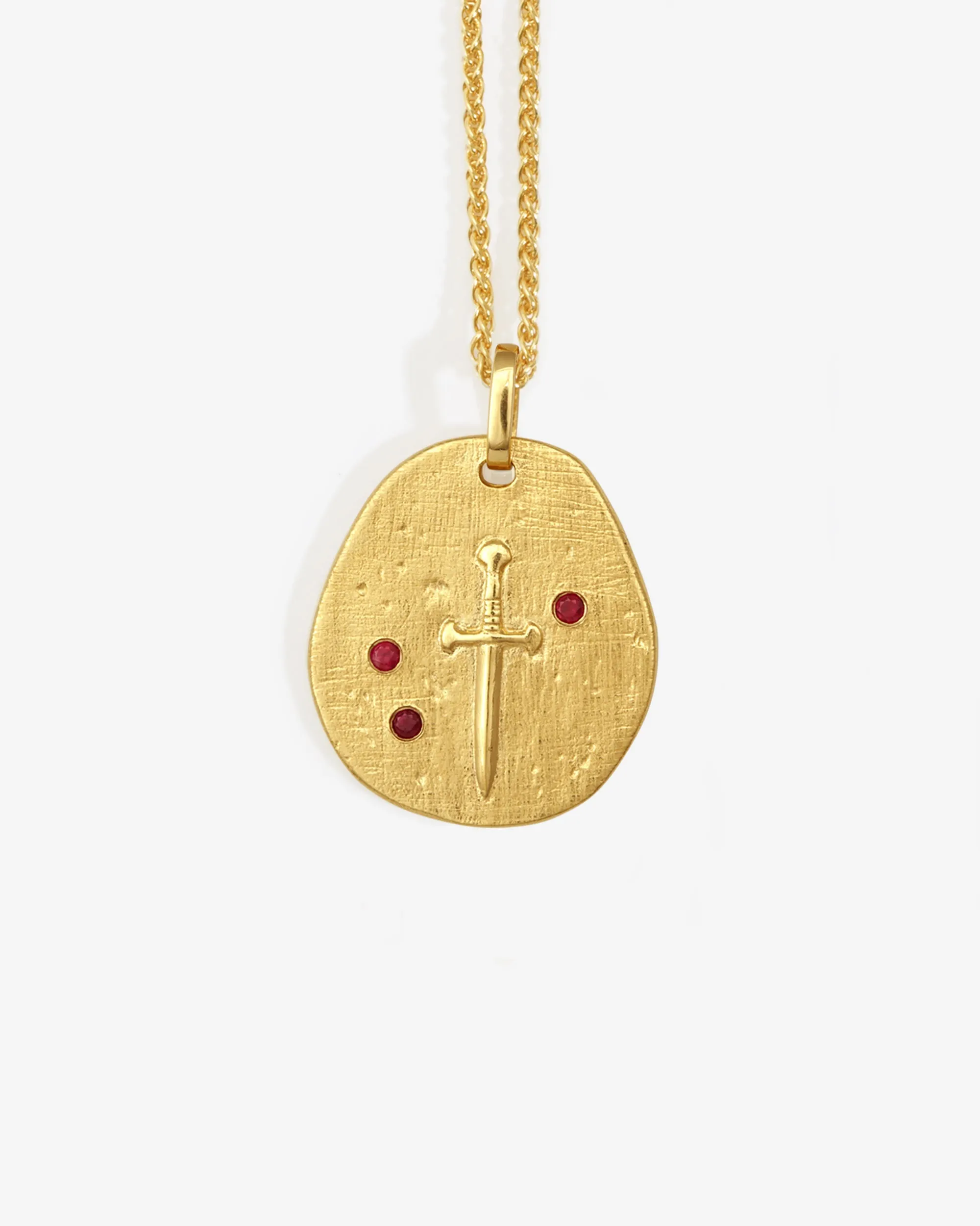 Valor Necklace Ruby Gold Vermeil sold by Temple of the Sun