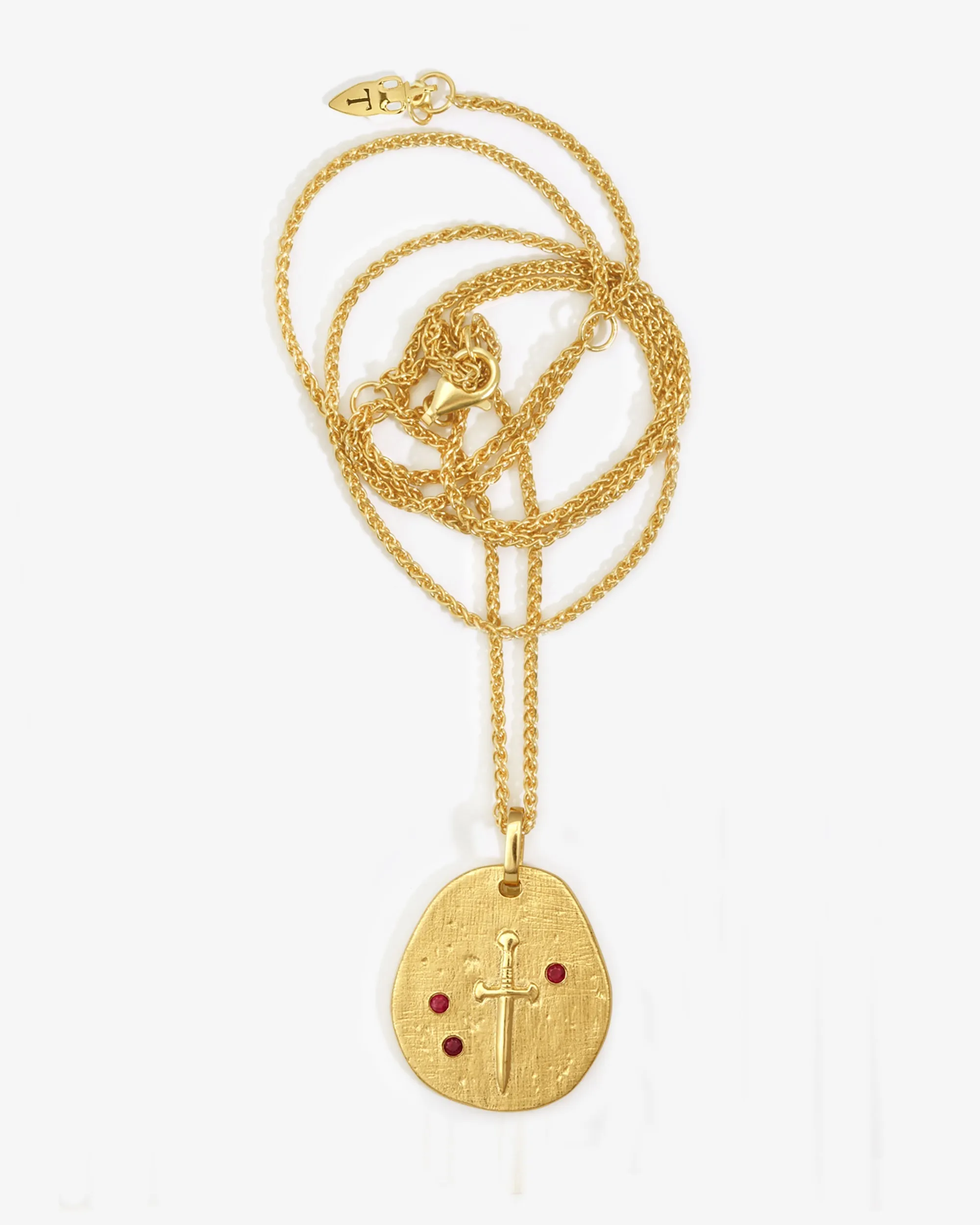 Valor Necklace Ruby Gold Vermeil sold by Temple of the Sun product image thumbnail 4