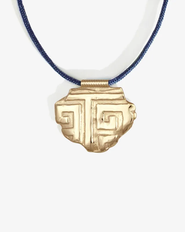 Relic XIII Necklace Blue Solid Gold sold by Temple of the Sun