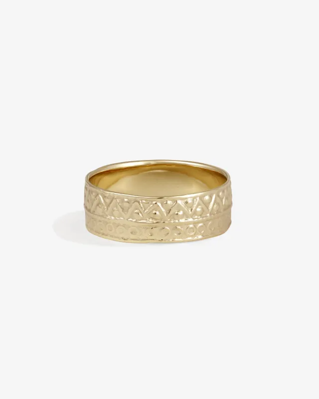 Relic MM Ring Solid Gold sold by Temple of the Sun