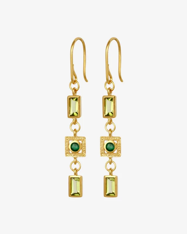 Florence Earrings Gold Vermeil made by Temple of the Sun