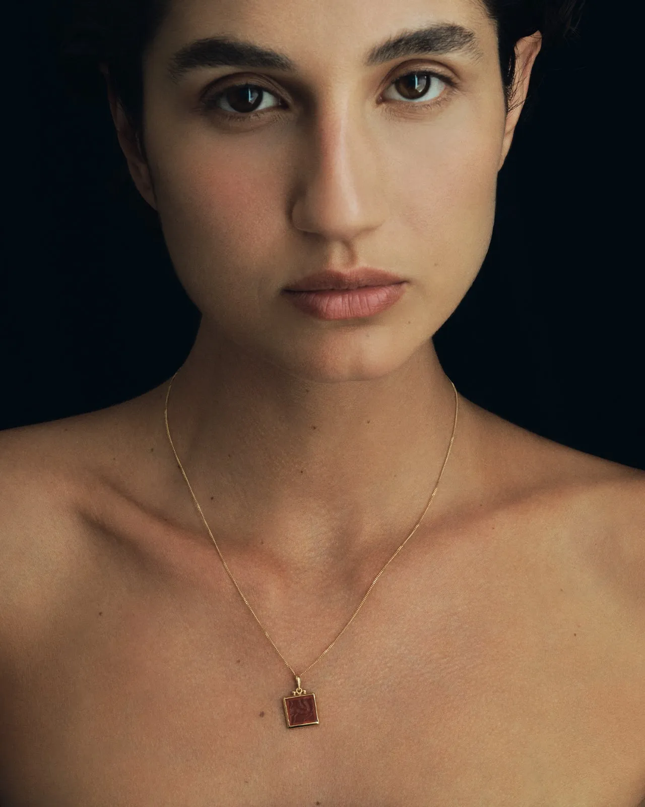 Anu Pegasus Necklace Carnelian Solid Gold sold by Temple of the Sun product image thumbnail 2