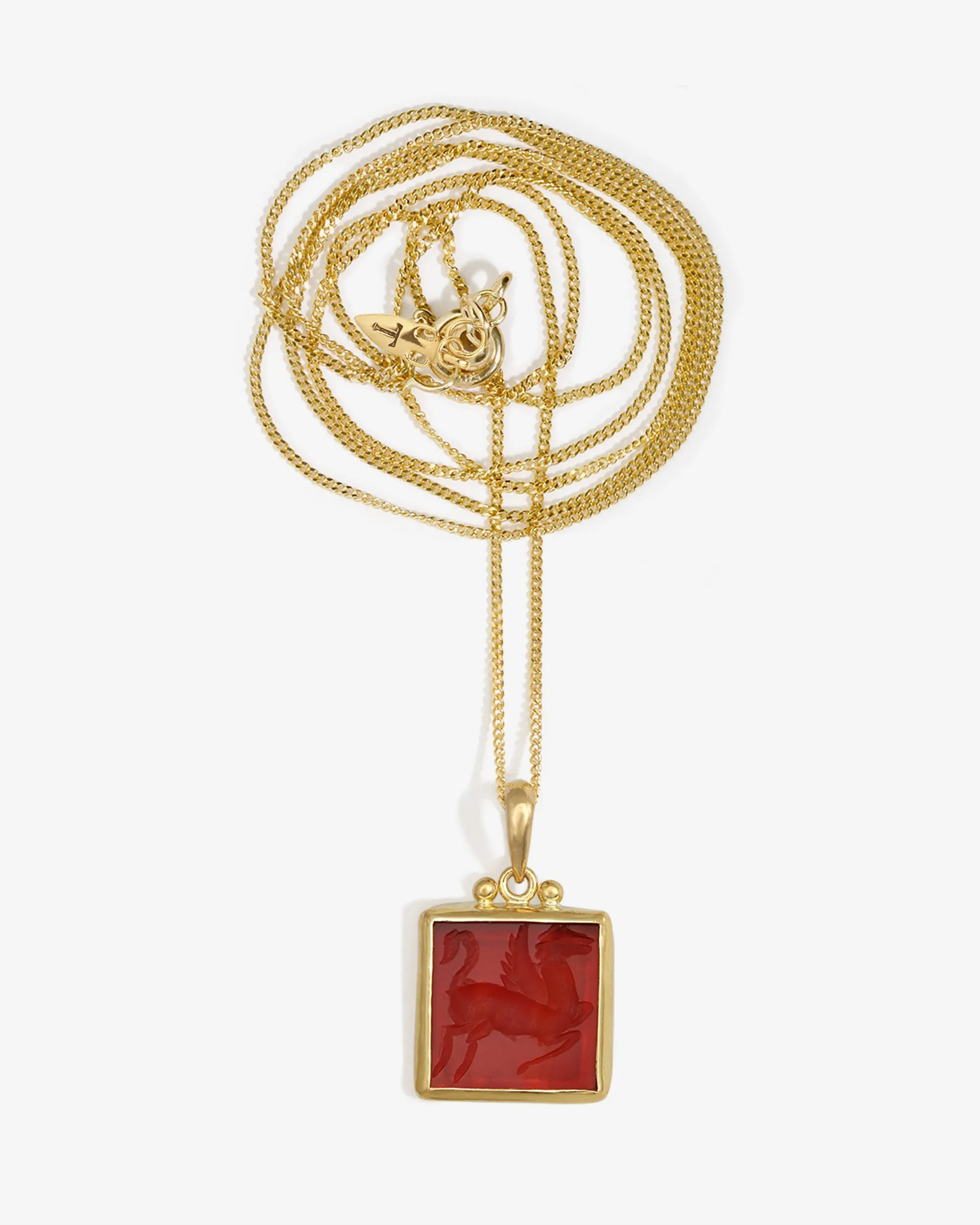 Anu Pegasus Necklace Carnelian Solid Gold sold by Temple of the Sun product image thumbnail 4