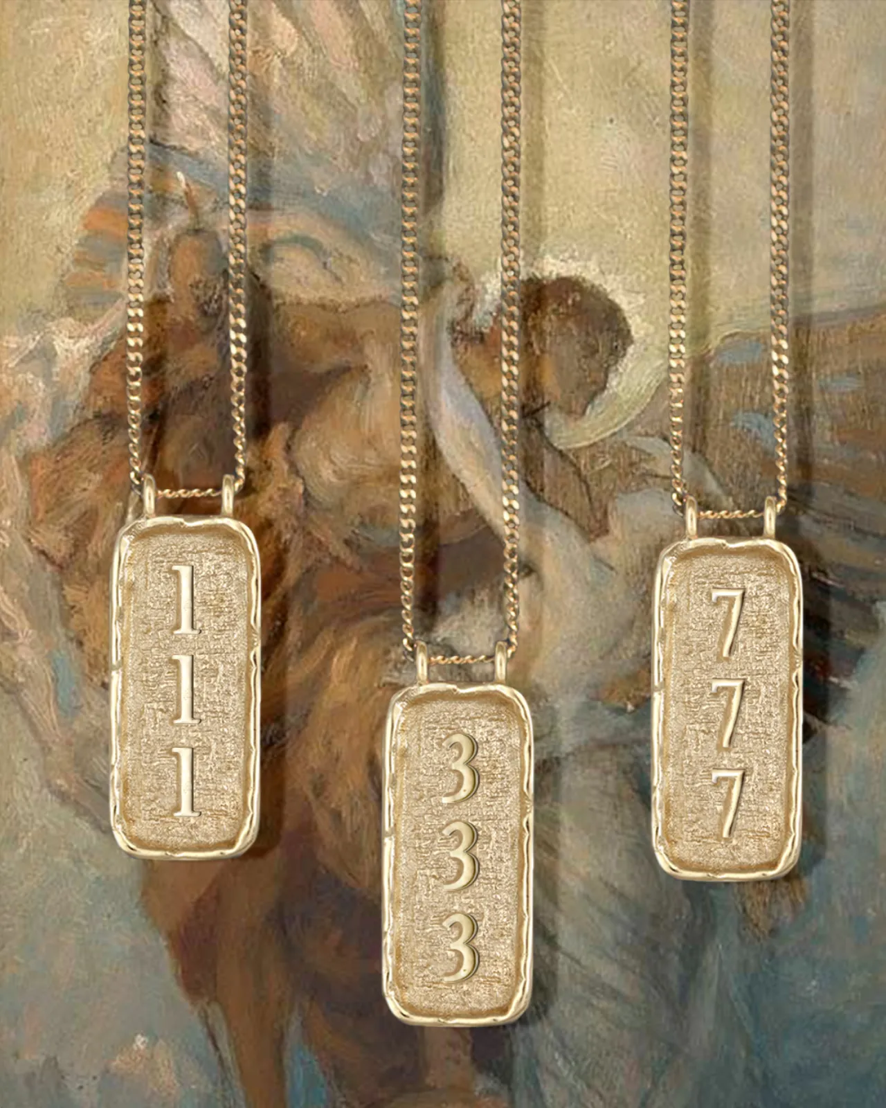 Bespoke Cartouche Initial Necklace Solid Gold sold by Temple of the Sun product image thumbnail 4