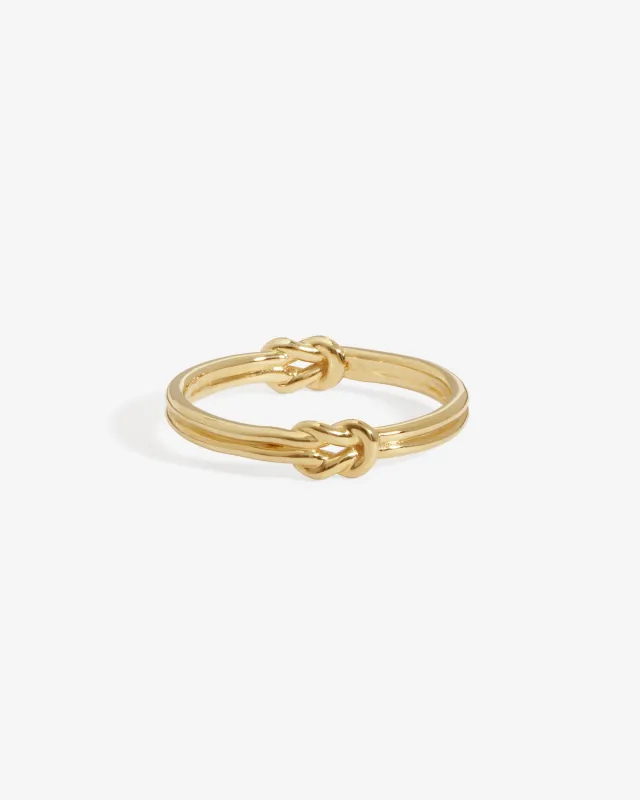 Love Knot Ring Solid Gold sold by Temple of the Sun
