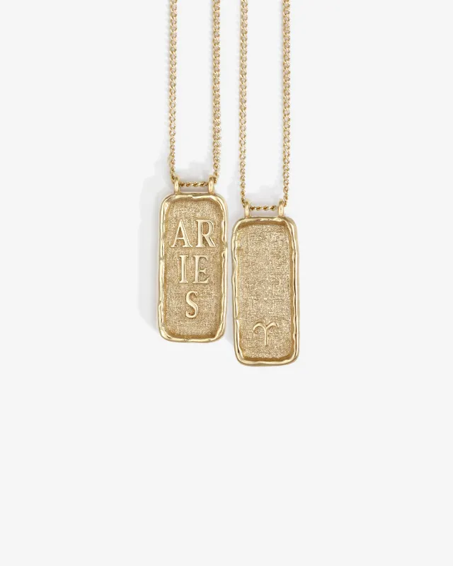 Aries Necklace Solid Gold sold by Temple of the Sun