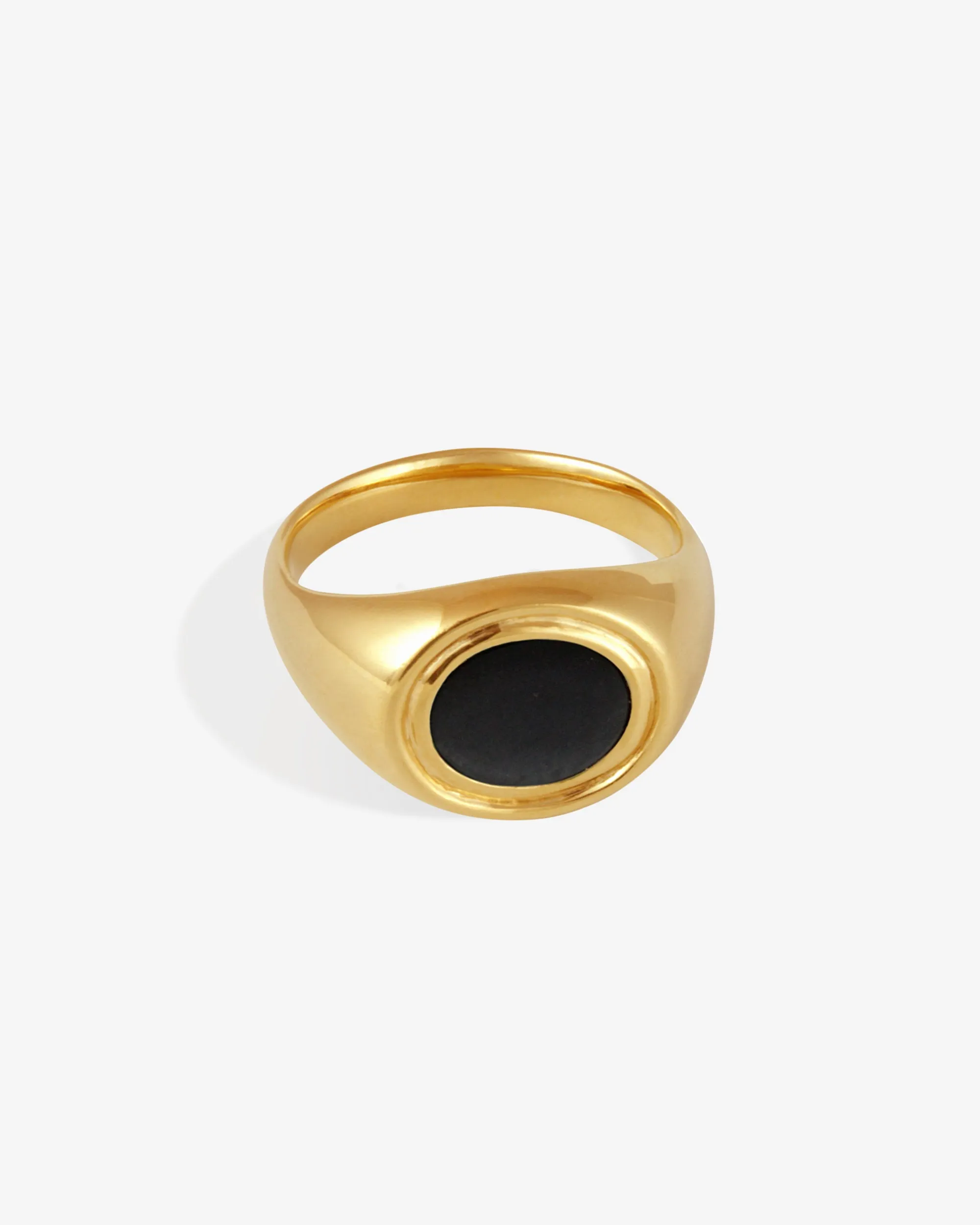 Kosmos Ring Onyx Gold Vermeil sold by Temple of the Sun