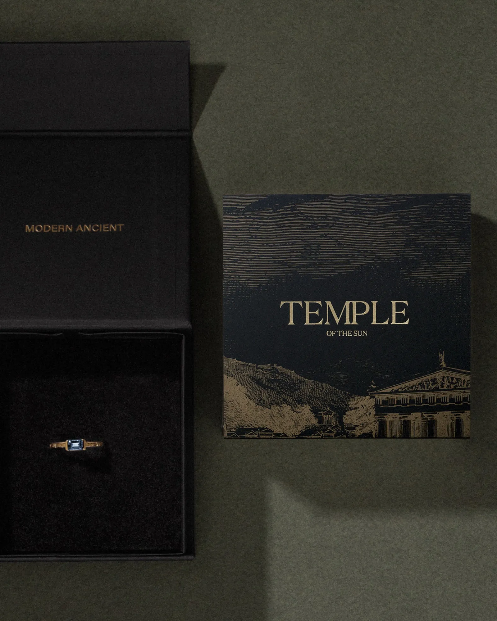 Kosmos Ring Onyx Gold Vermeil sold by Temple of the Sun product image thumbnail 5