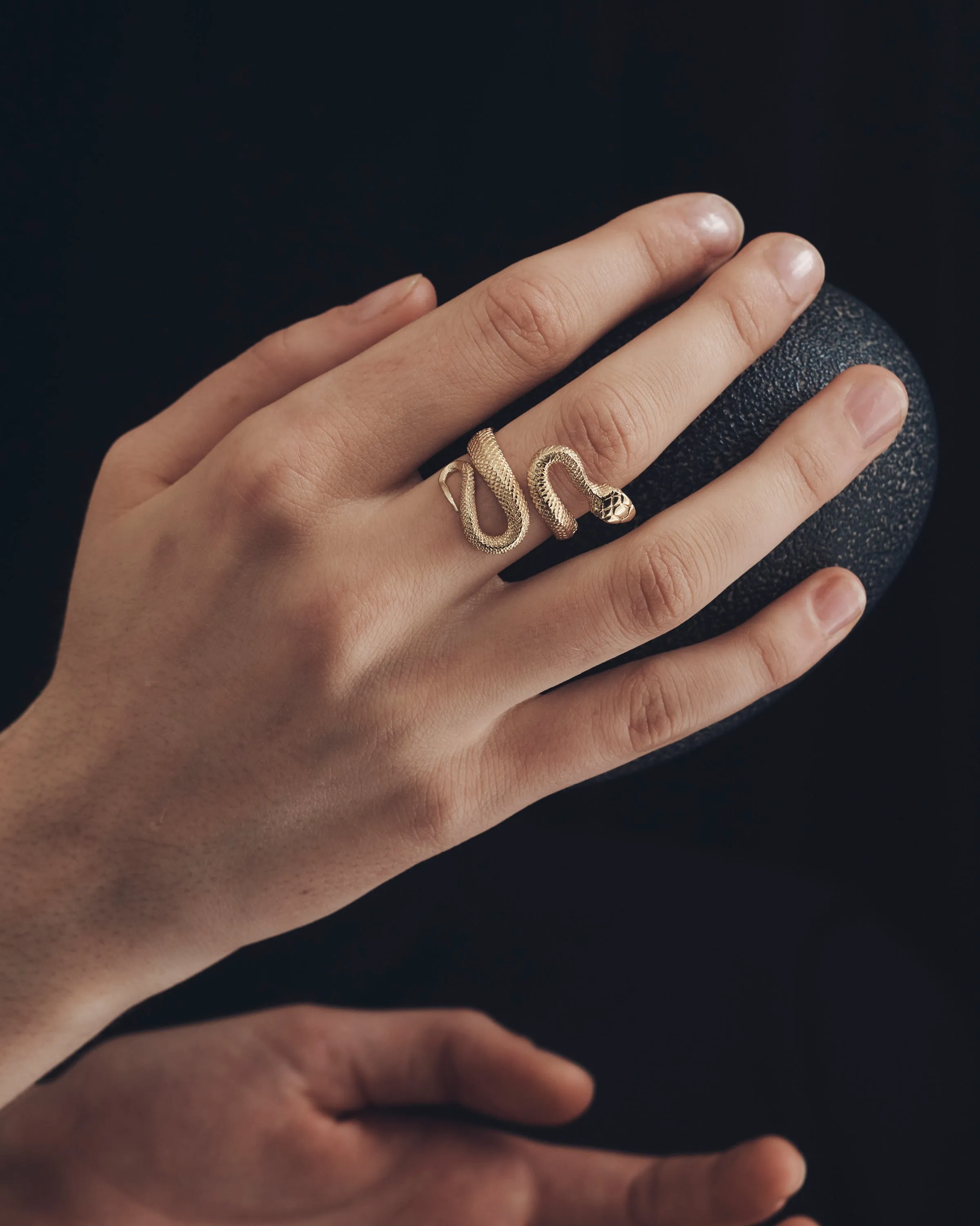 Serpent Ring Gold Vermeil sold by Temple of the Sun product image thumbnail 3