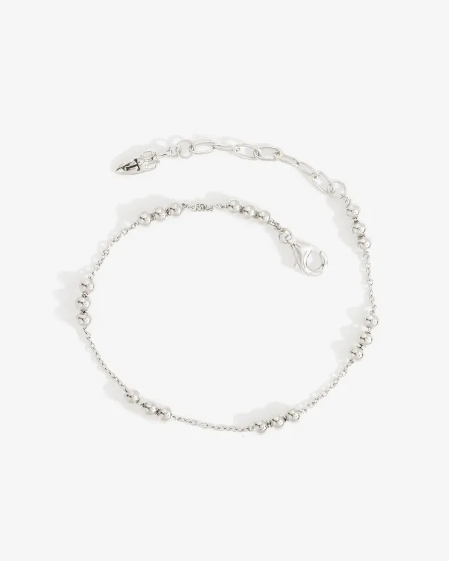 Alba Station Bracelet Silver sold by Temple of the Sun