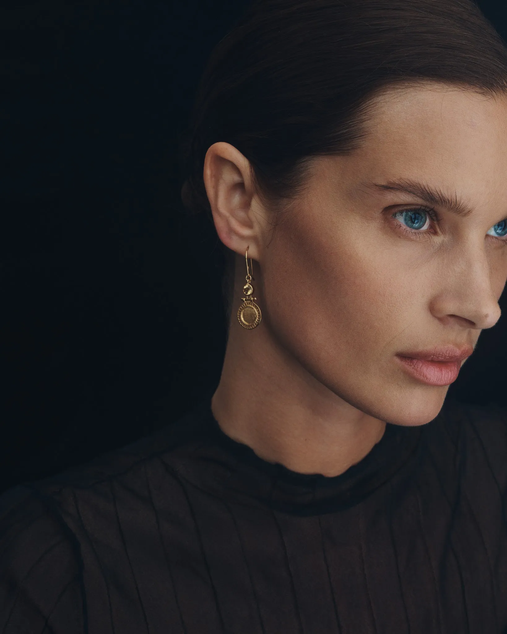 Solar Earrings Gold Vermeil sold by Temple of the Sun product image thumbnail 2