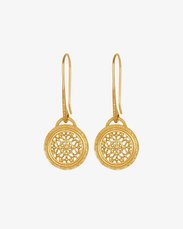 Dafni Earrings Gold Vermeil sold by Temple of the Sun