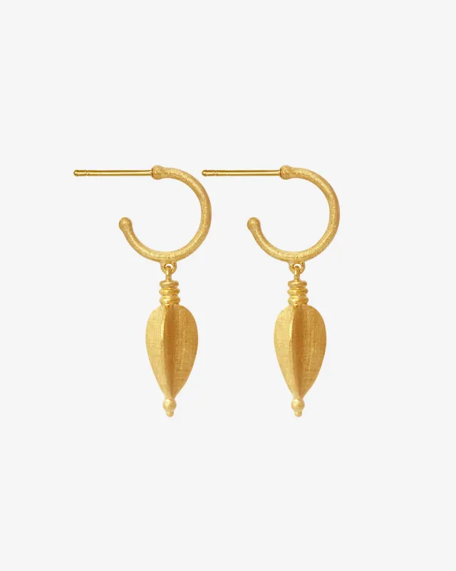 Alena Earrings Gold Vermeil made by Temple of the Sun