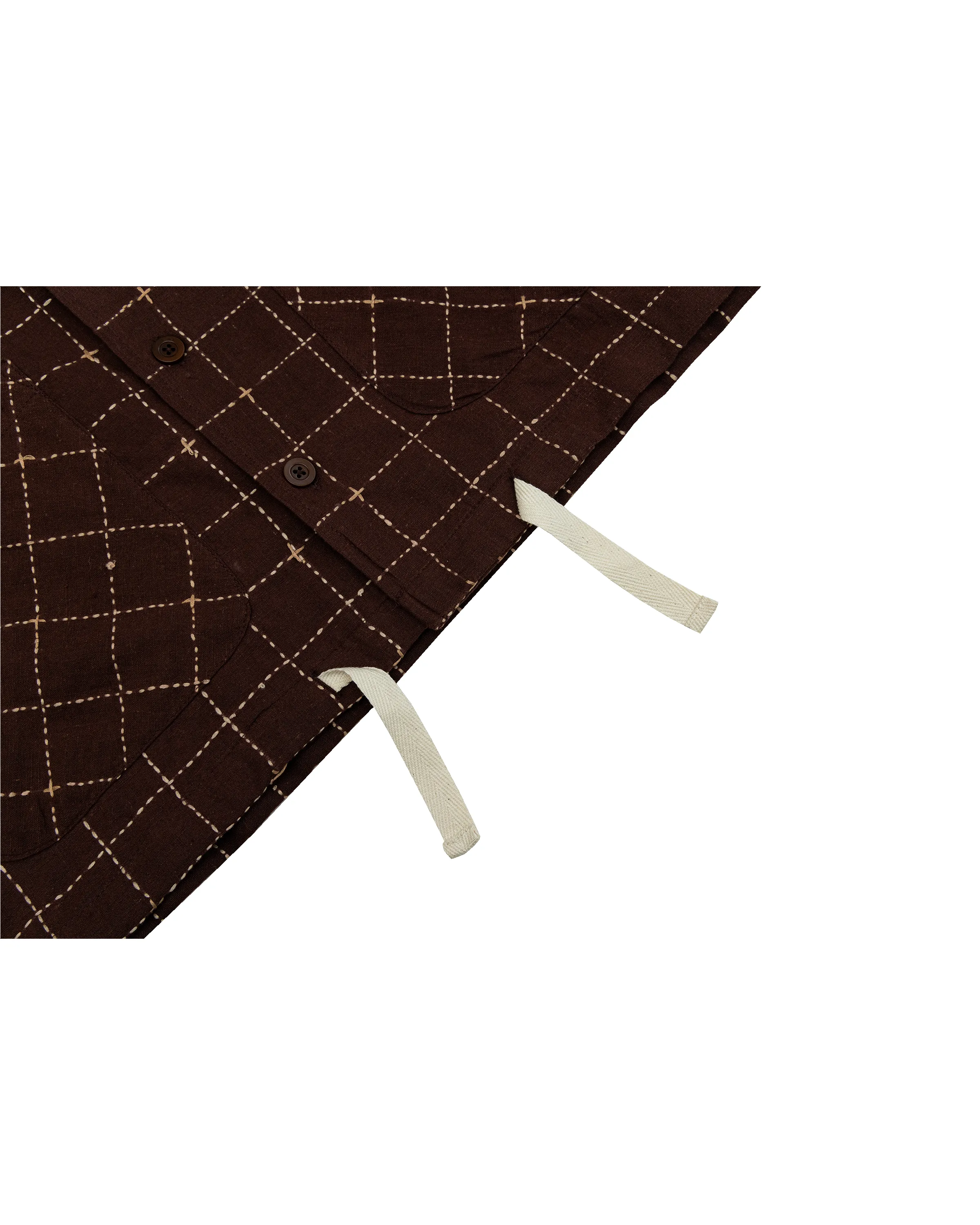 '72 Segundo Smock- Kantha Hand-stitched Grid sold by Paratodo Co product image thumbnail 5