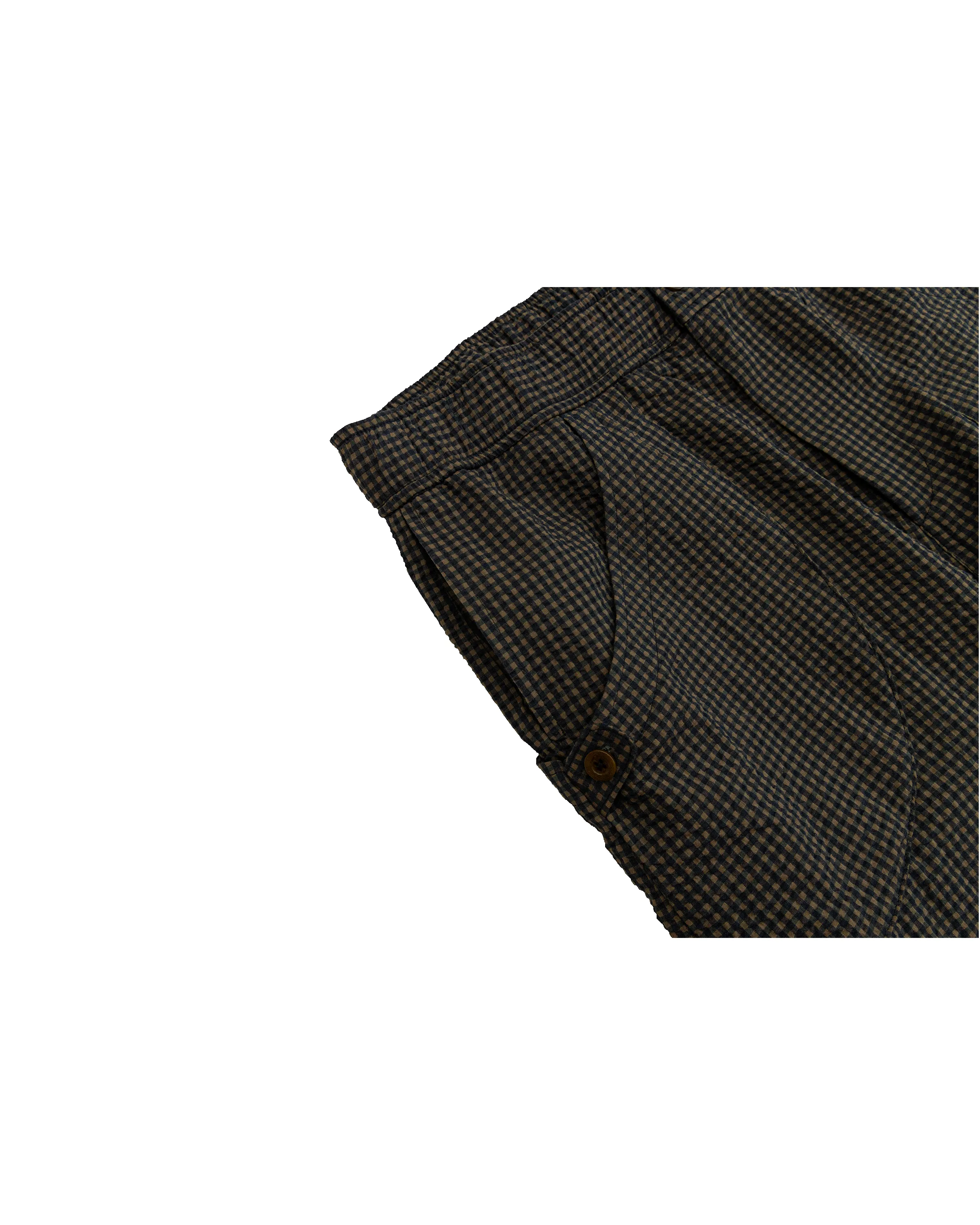 Osage Pant: Navy Plaid Seersucker sold by Paratodo Co product image thumbnail 4