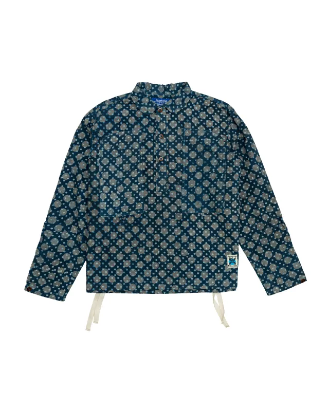 Obra Shirt: Indigo Mixed Circles sold by Paratodo Co