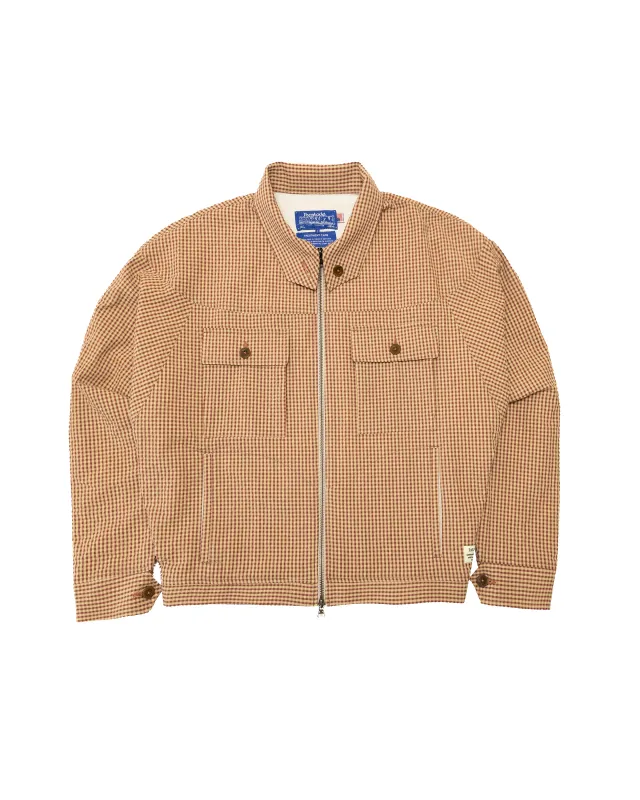 Archetype Jacket: Red/Khaki Seersucker sold by Paratodo Co